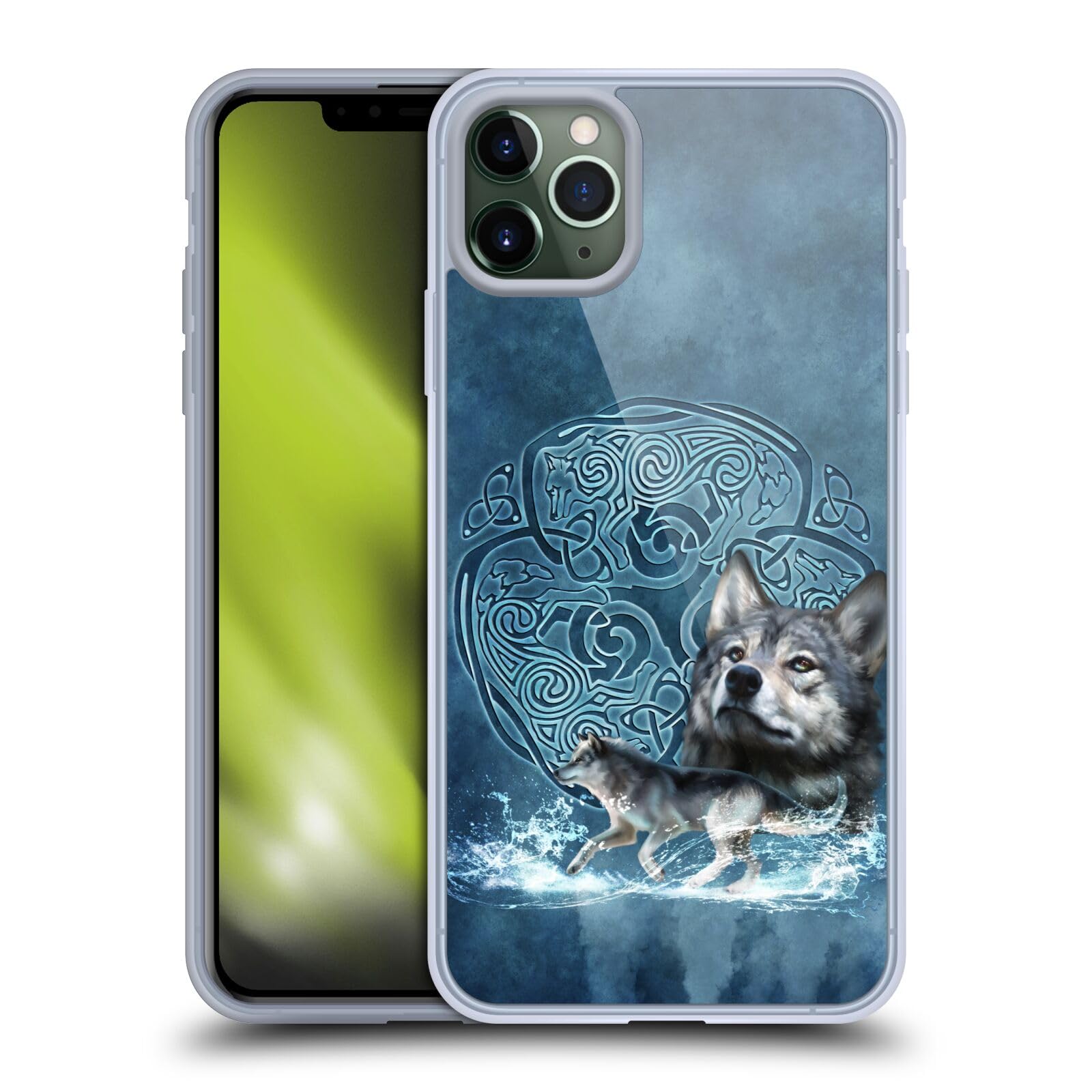 Officially Licensed Brigid Ashwood Wolf Celtic Wisdom Soft Gel Case for Apple iPhone 11 Pro Max - Protective Phone Cover with Artistic Design, Perfect for Nature Lovers and Celtic Culture Enthusiasts
