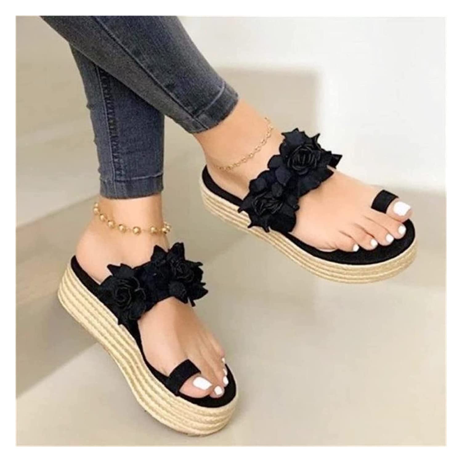 ZYHZJC Women's Fashion Espadrille Sandals - Comfortable Open Toe Summer Platform Sandals for Women | Perfect for Beach, Vacation & Casual Outfits