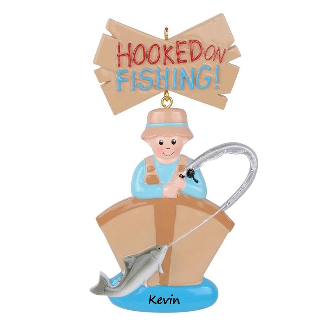 Custom Fishing Boat Christmas Ornament - Personalized Fisherman Gift for Holiday Tree Decor - Great for Anglers & Fishing Enthusiasts - Perfect for Christmas, Boat Parties & Fishing Cabin Decor