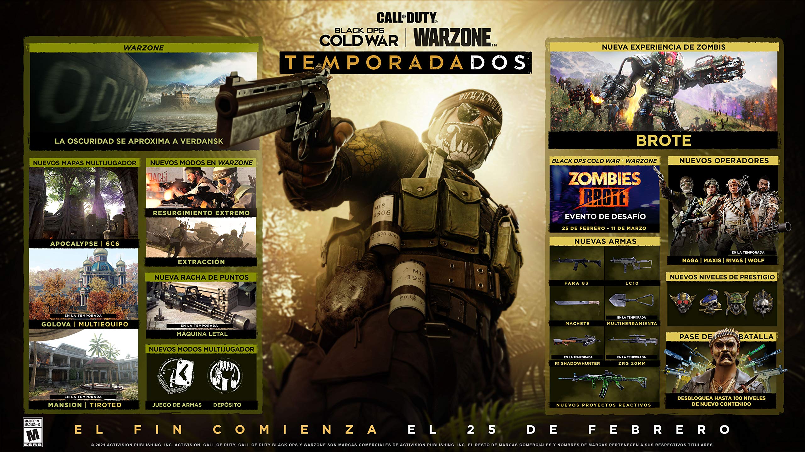 Call of Duty: Black Ops Cold War - Standard Edition (LATAM) - Xbox Series X Game - Multiplayer FPS Shooter with Spanish/English/French Support - Perfect for Competitive Gaming & Online Battles