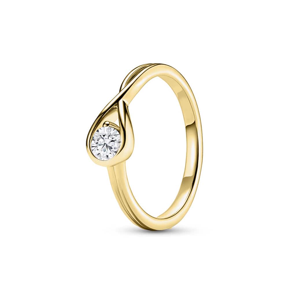Lab Grown Diamond Promise Ring - 1 Carat Round Cut Solitaire Engagement Ring for Women, 14K White Gold, Ethical & Conflict-Free (Perfect for Proposals, Anniversaries, Valentine's Day Gifts)