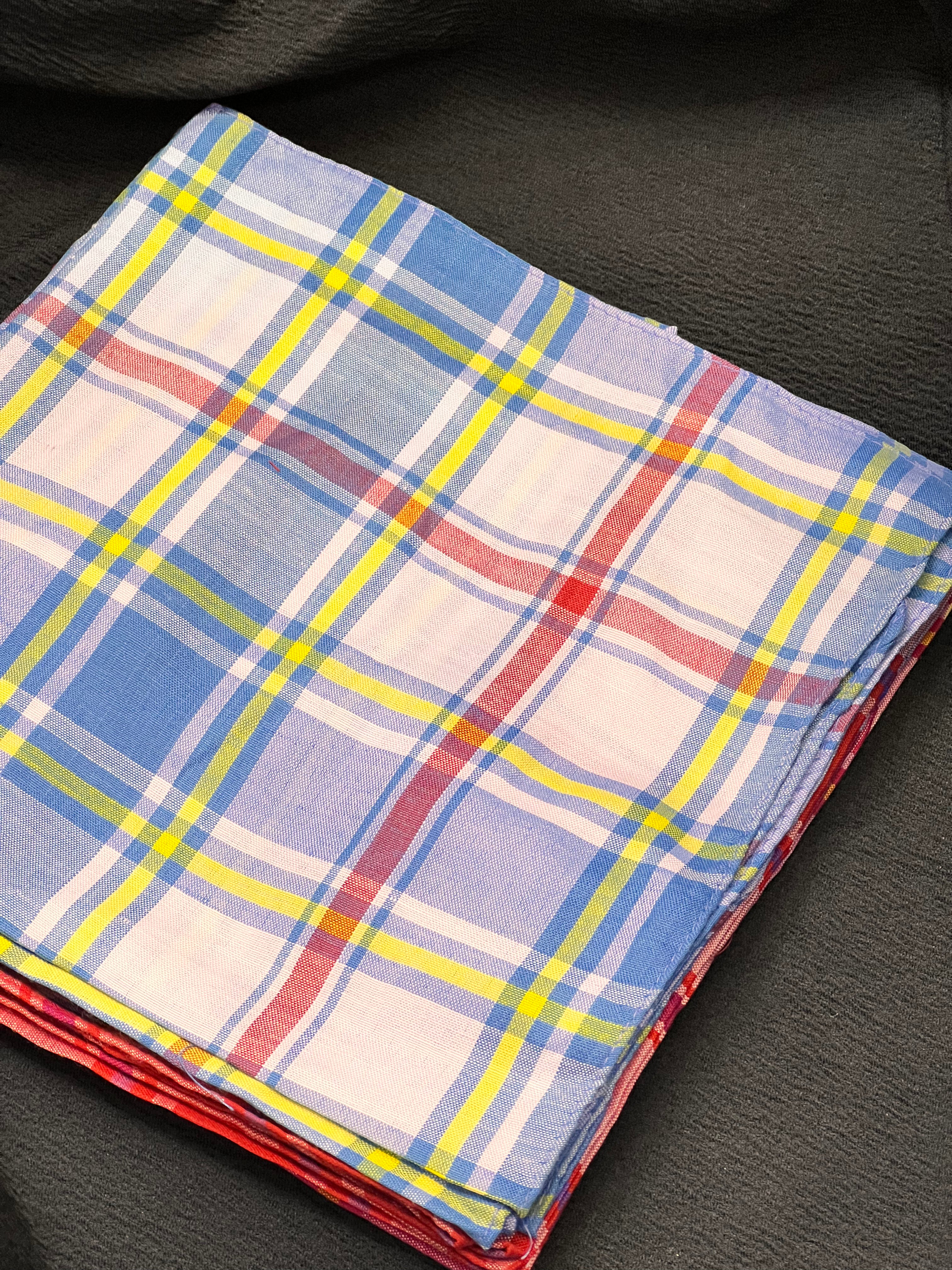 Premium Cotton Handkerchief Set - 12-Piece Mixed Color Pocket Squares for Men & Women - Perfect for Weddings, Parties & Everyday Use