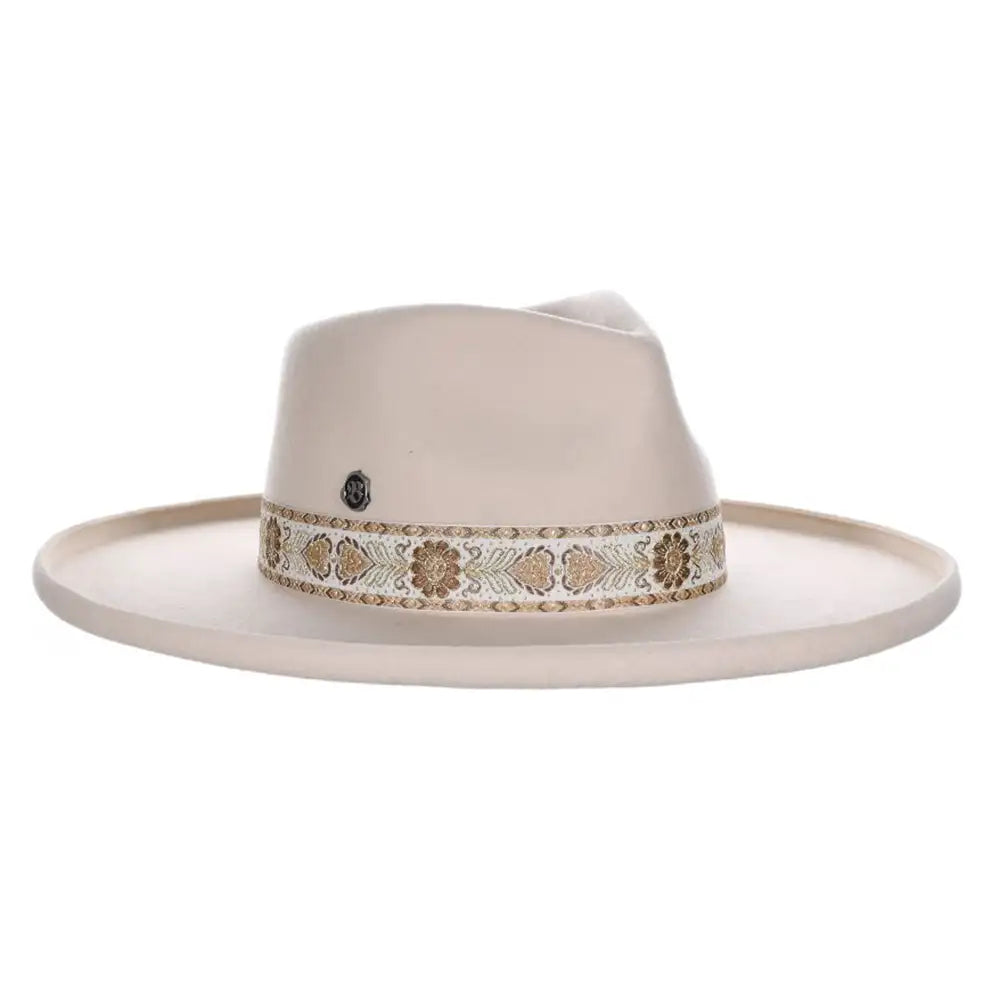 Biltmore Darlin Wide Brim Wool Felt Fedora Hat for Women - Stylish Sun Protection & Outdoor Fashion Accessory for Summer, Beach, and Travel