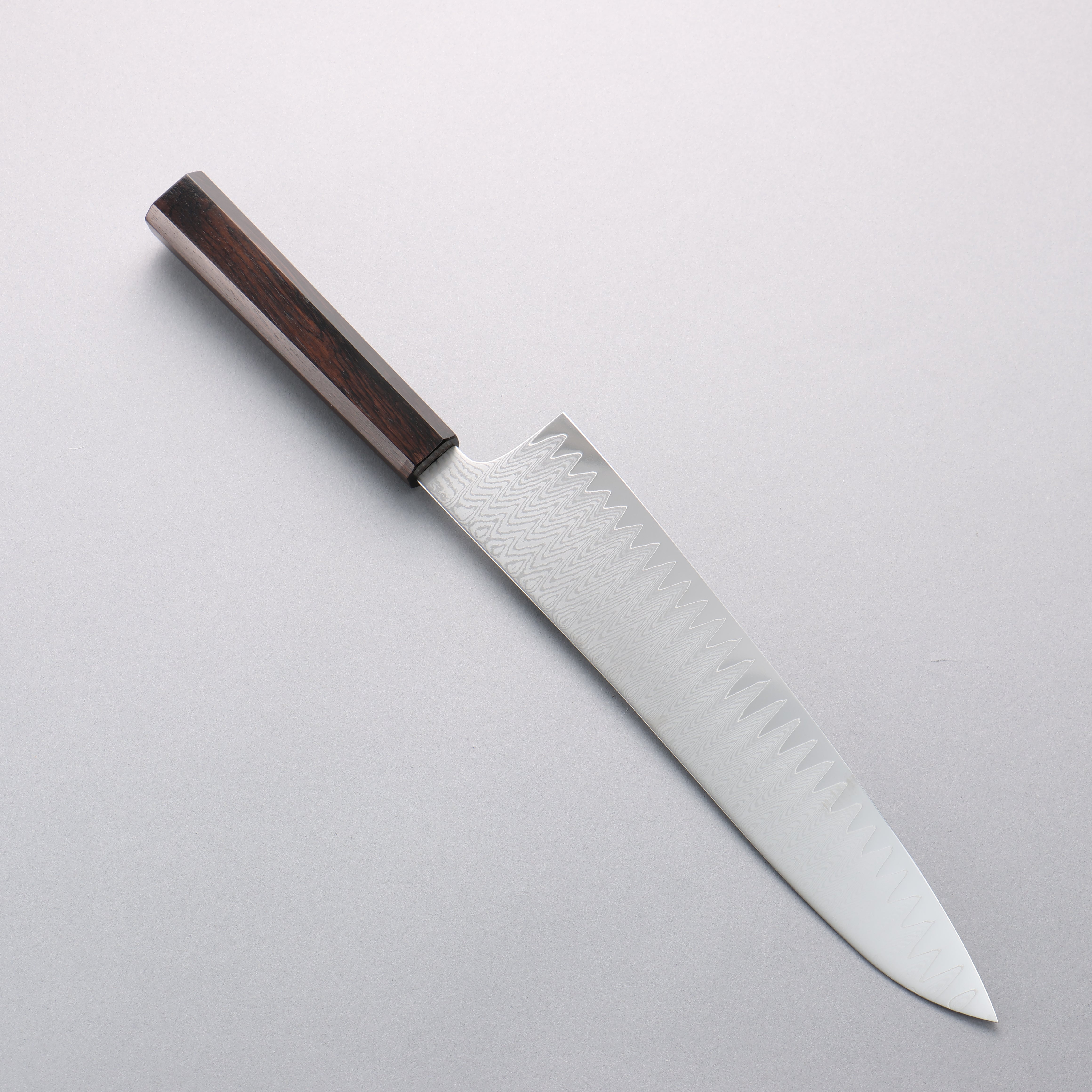 Premium Kanjyo VG10 Damascus Gyuto Japanese Chef Knife 240mm - Ebony Wood Handle - Perfect for Sushi, Meat Slicing & Professional Cooking