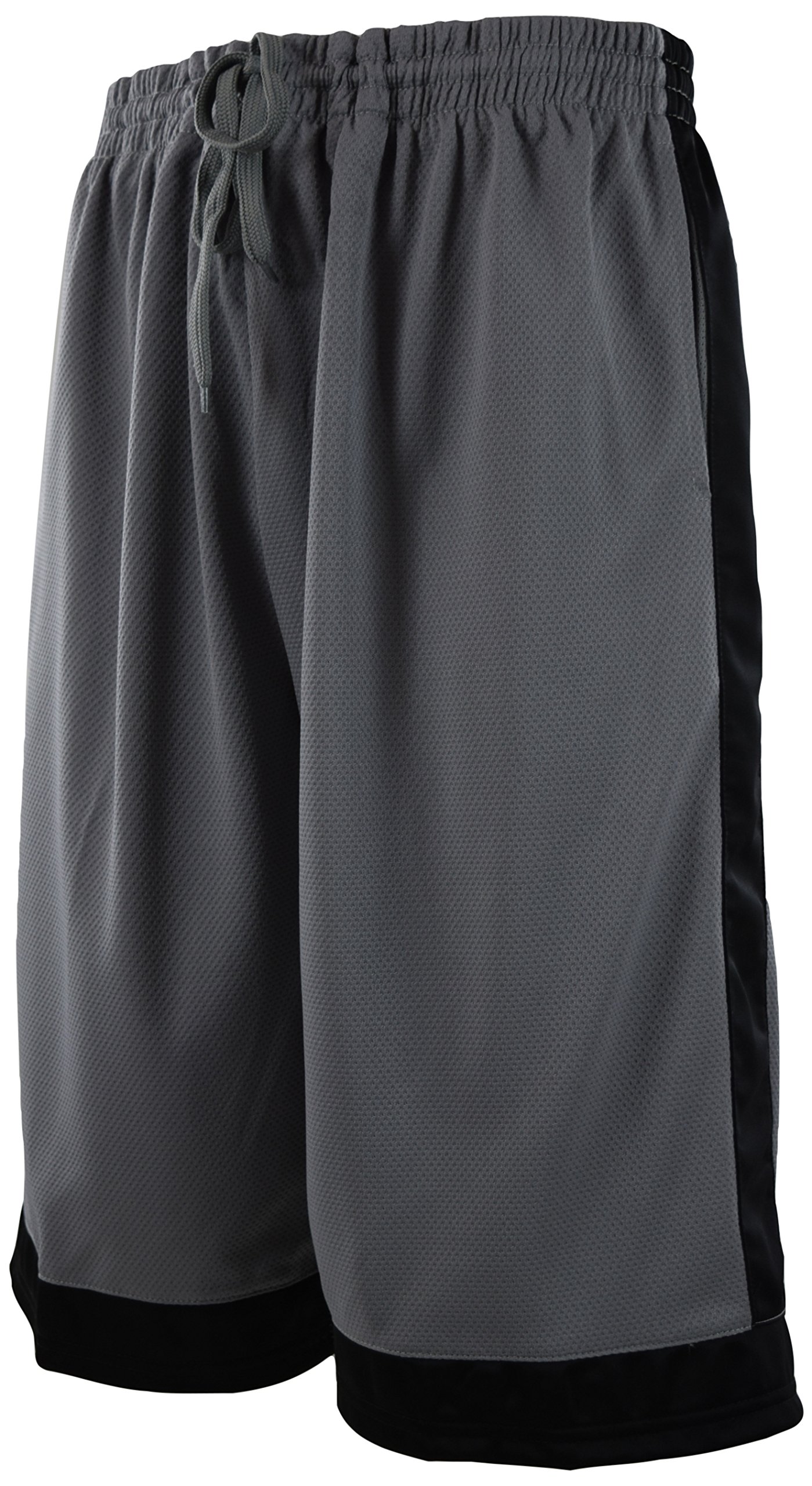Men's Solid Color Basketball Training Shorts with Pockets & Drawstring - Breathable Gym Shorts for Basketball, Running, Workout & Casual Wear