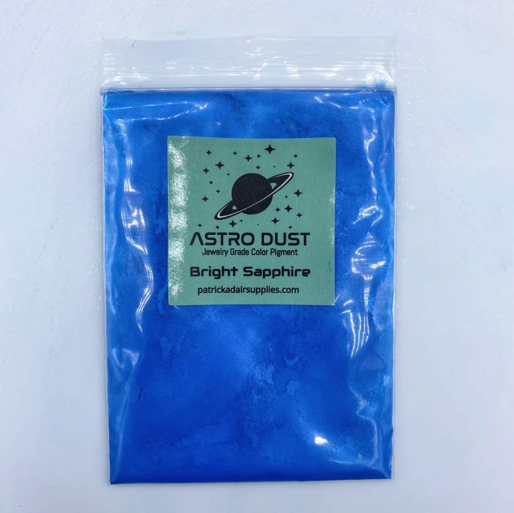 Astro Dust Bright Sapphire Pigment Powder - 5g Cosmetic Grade Mica Powder for DIY Makeup, Soap Making, Nail Art & Resin Crafts - Perfect for Festival Body Paint & Artistic Creations