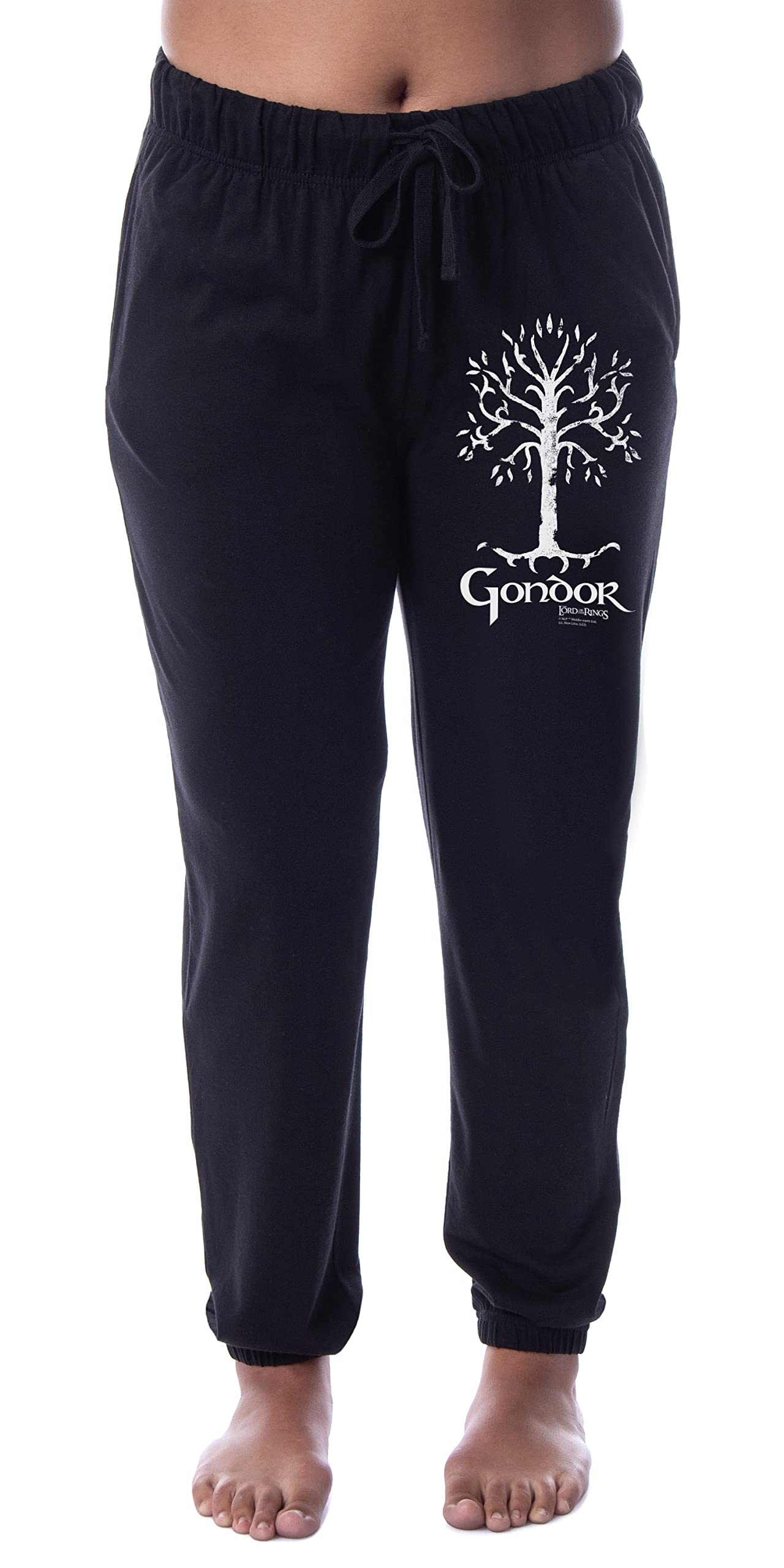 The Lord of The Rings Women's Gondor White Tree Sleep Jogger Pajama Pants - Soft Lounge Pants for Sleep, Relaxation & Movie Nights