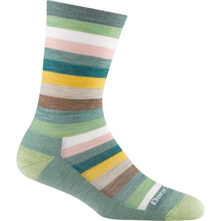 Darn Tough Women's Mystic Stripe Crew Lightweight Lifestyle Socks - Comfortable Hiking, Running & Everyday Wear for Outdoor & Casual Use