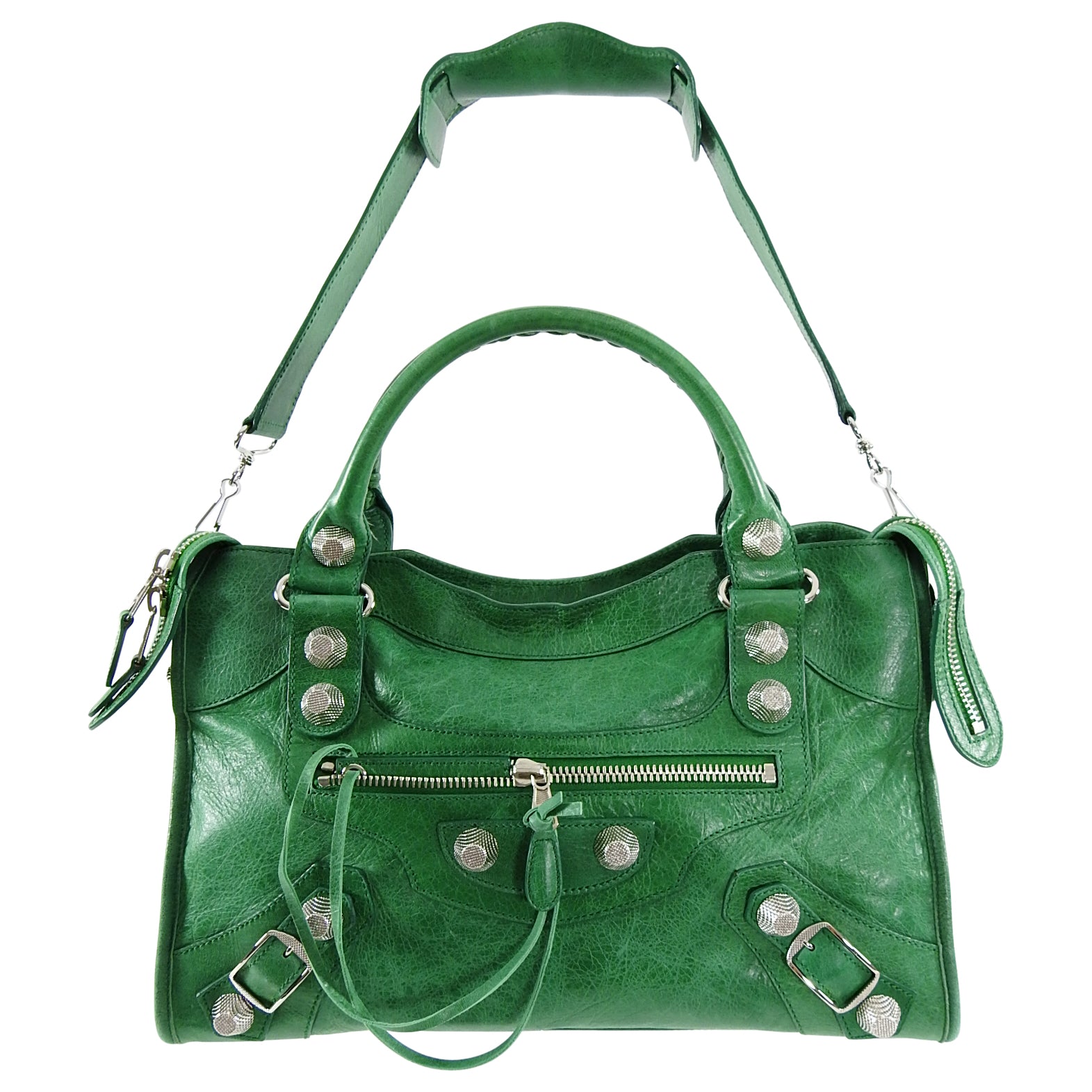 Balenciaga Green Motocross Giant 21 City Bag - Luxury Designer Handbag for Women, Perfect for Everyday Use, Travel & Fashion Accessories