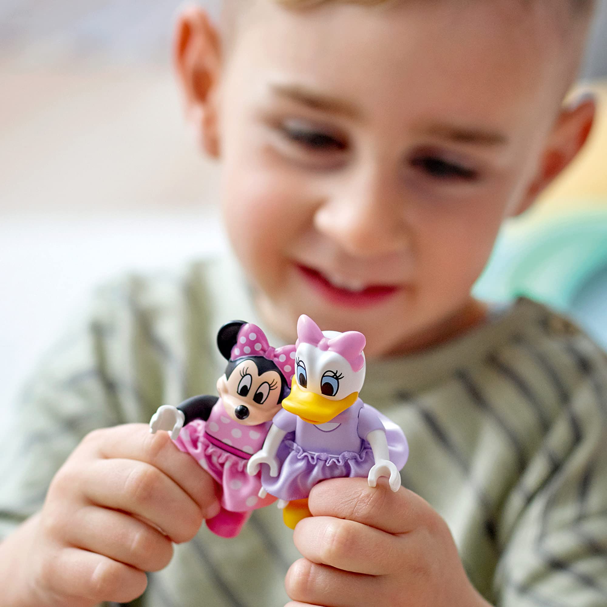 LEGO DUPLO Disney Minnie’s House and Café 10942 Building Blocks Set - 91 Piece Dollhouse Toy for Toddlers & Preschoolers with Minnie Mouse & Daisy Duck Figures - Perfect for Pretend Play & Early Learning