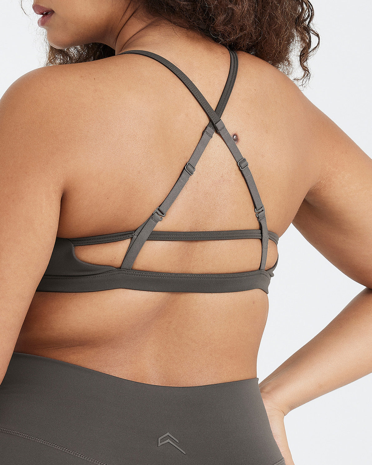 Timeless Strappy Bralette for Women | Comfortable Deep Taupe Lace Bralette - Perfect for Yoga, Lounge & Everyday Wear