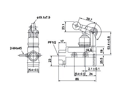 Heavy Duty SPDT Roller Plunger Micro Limit Switch TZ-6104 CE Certified for Sliding Doors, Windows, and Industrial Automation