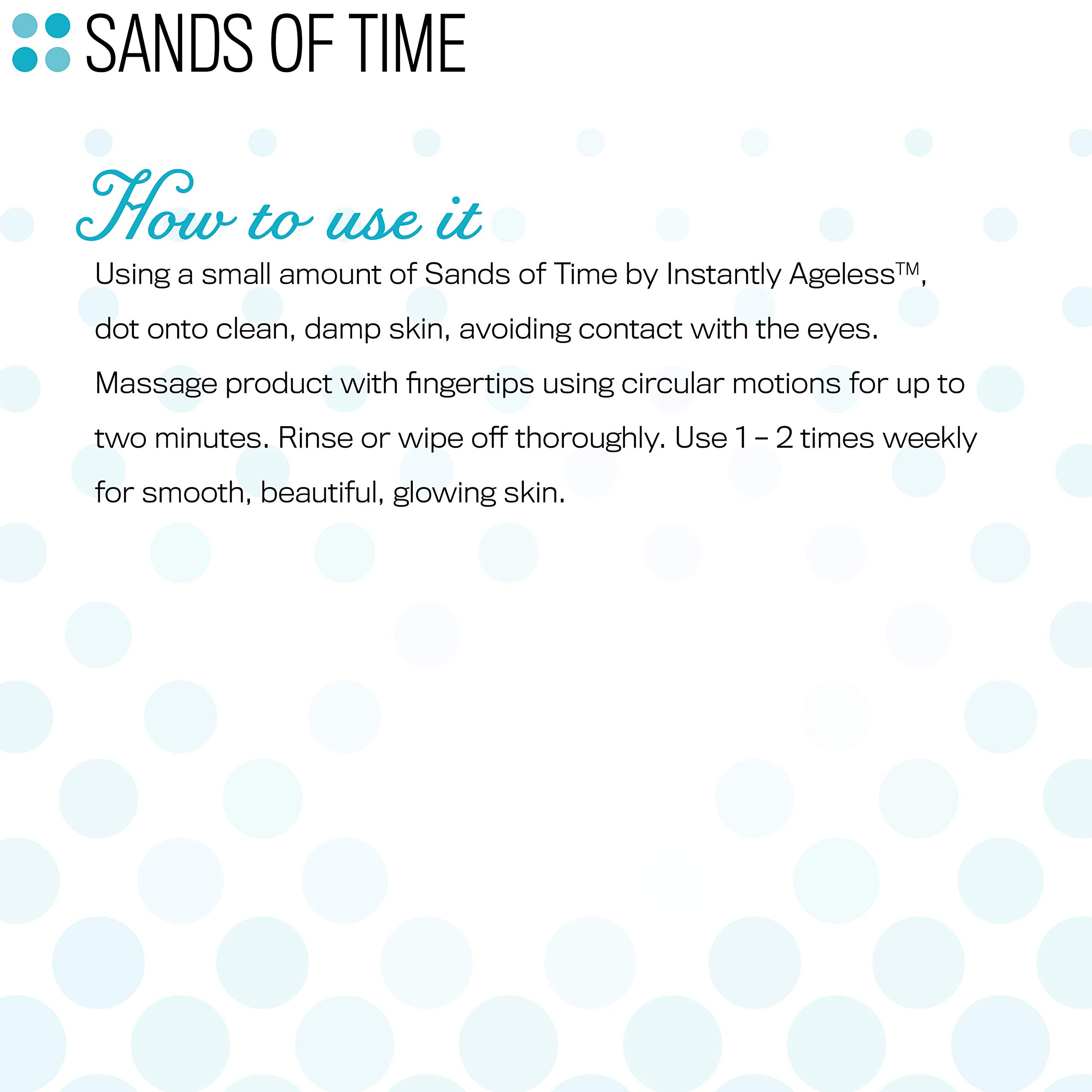 Instantly Ageless Sands of Time Microdermabrasion Facial Scrub - Vitamin E & Fruit Extracts Exfoliator for Smooth Skin - Best Pre-Moisturizer Treatment - 1.7 oz - Perfect for Daily Skincare Routine & Pre-Makeup Prep