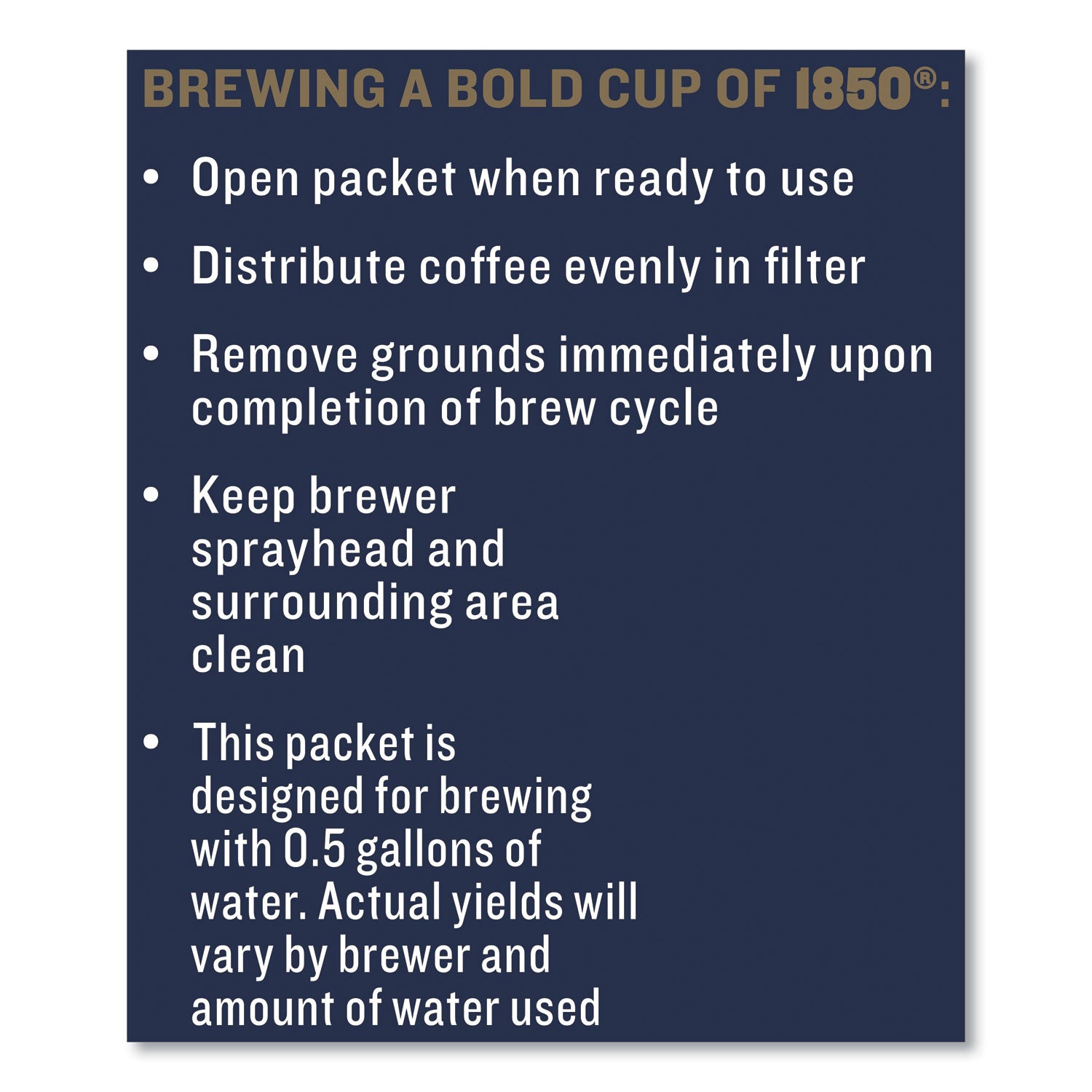 1850 Coffee Fraction Packs - Lantern Glow Light Roast (2.5 Oz, 24 Packs/Carton) | Premium Single-Serve Coffee for Camping, Office & Home Brewing | Convenient Portable Coffee Packets