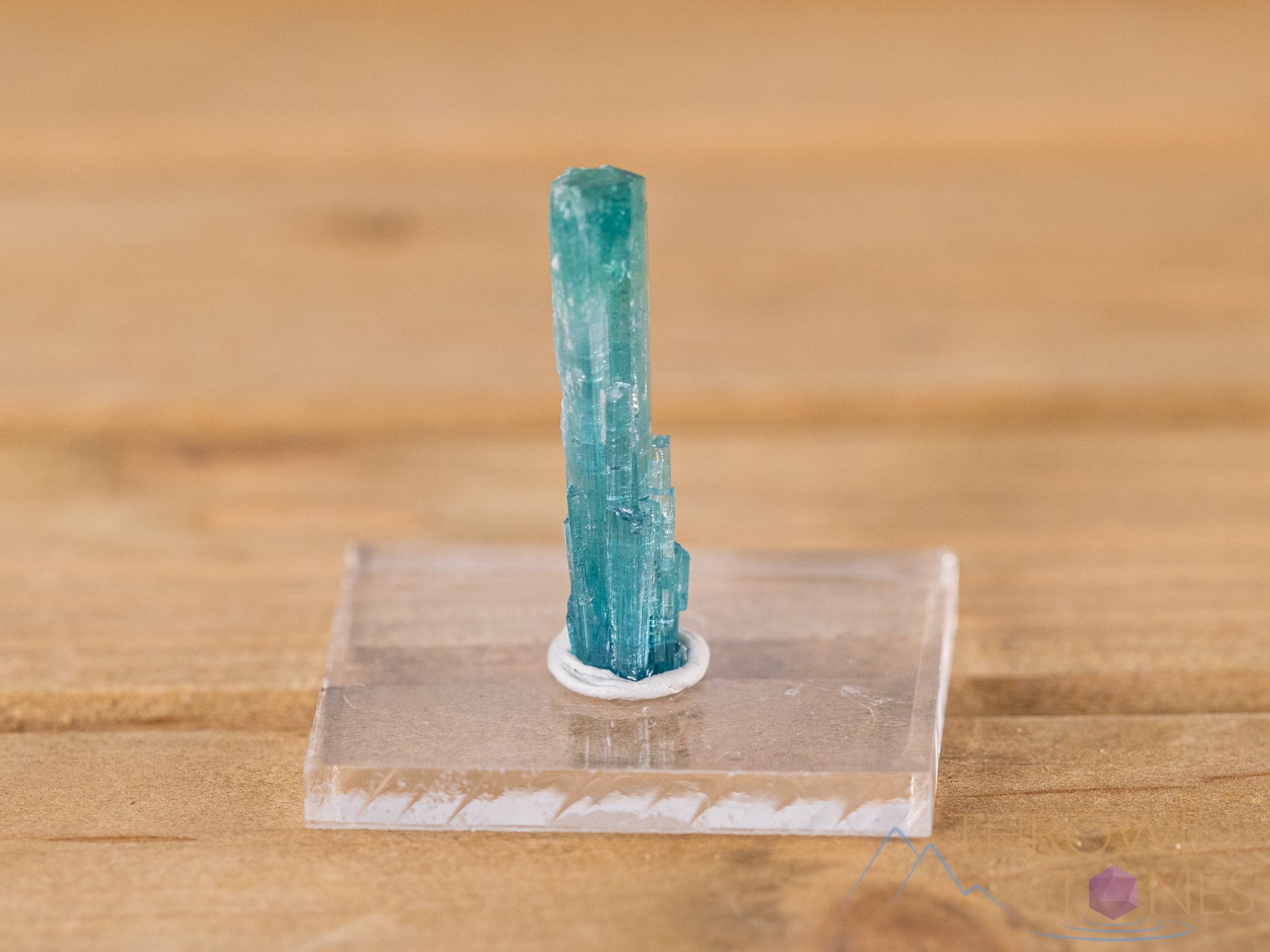 Natural Blue Tourmaline Raw Crystal Point - Healing Stone for Jewelry Making, Birthstone Gift, Meditation & Energy Work | Perfect for Necklaces, Bracelets & Home Decor