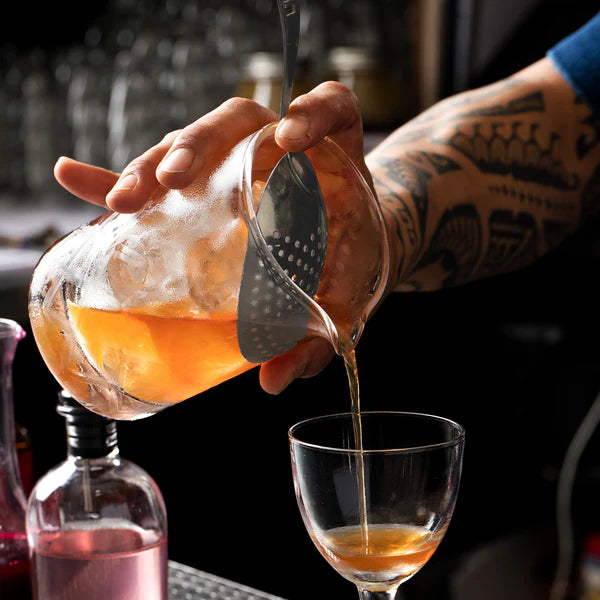 Premium Julep Strainer for Cocktails - High-Quality Bar Tool for Mixing & Straining - Perfect for Mint Juleps, Mojitos & Classic Cocktails at Home Bars or Professional Use