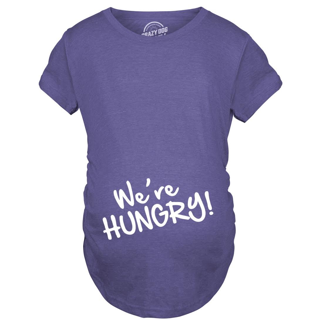 Funny Maternity T-Shirt - 'We're Hungry' Baby Bump Pregnancy Announcement Tee for Expecting Moms | Perfect for Gender Reveals, Baby Showers & Pregnancy Photos
