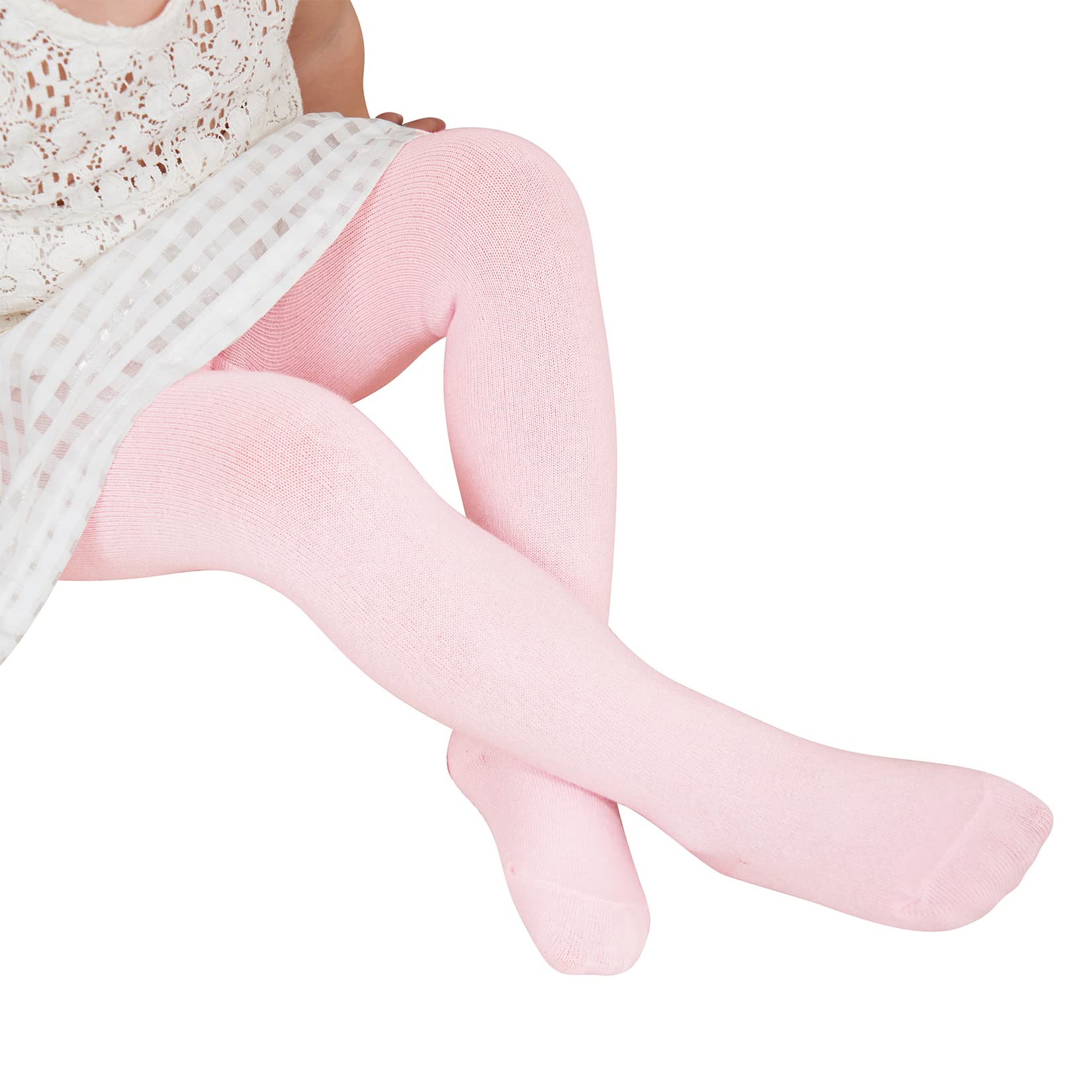 Century Star Non-Slip Baby Tights for Toddlers & Infants - Soft Cotton Leggings for Girls 0-24 Months | Perfect for Playtime, Daycare & Family Outings