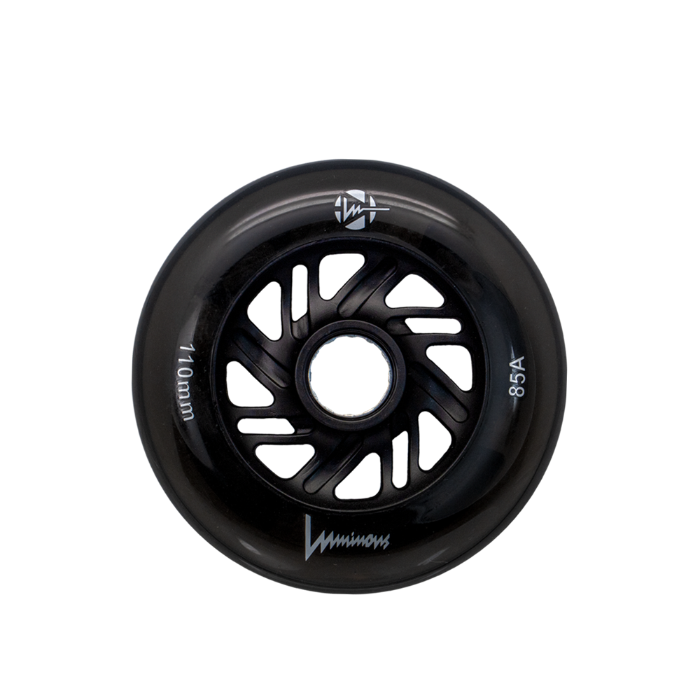 Luminous 110mm 85a Skateboard Wheels (Single) - High-Performance Glow in the Dark Wheels for Night Skateboarding & Longboard Cruising