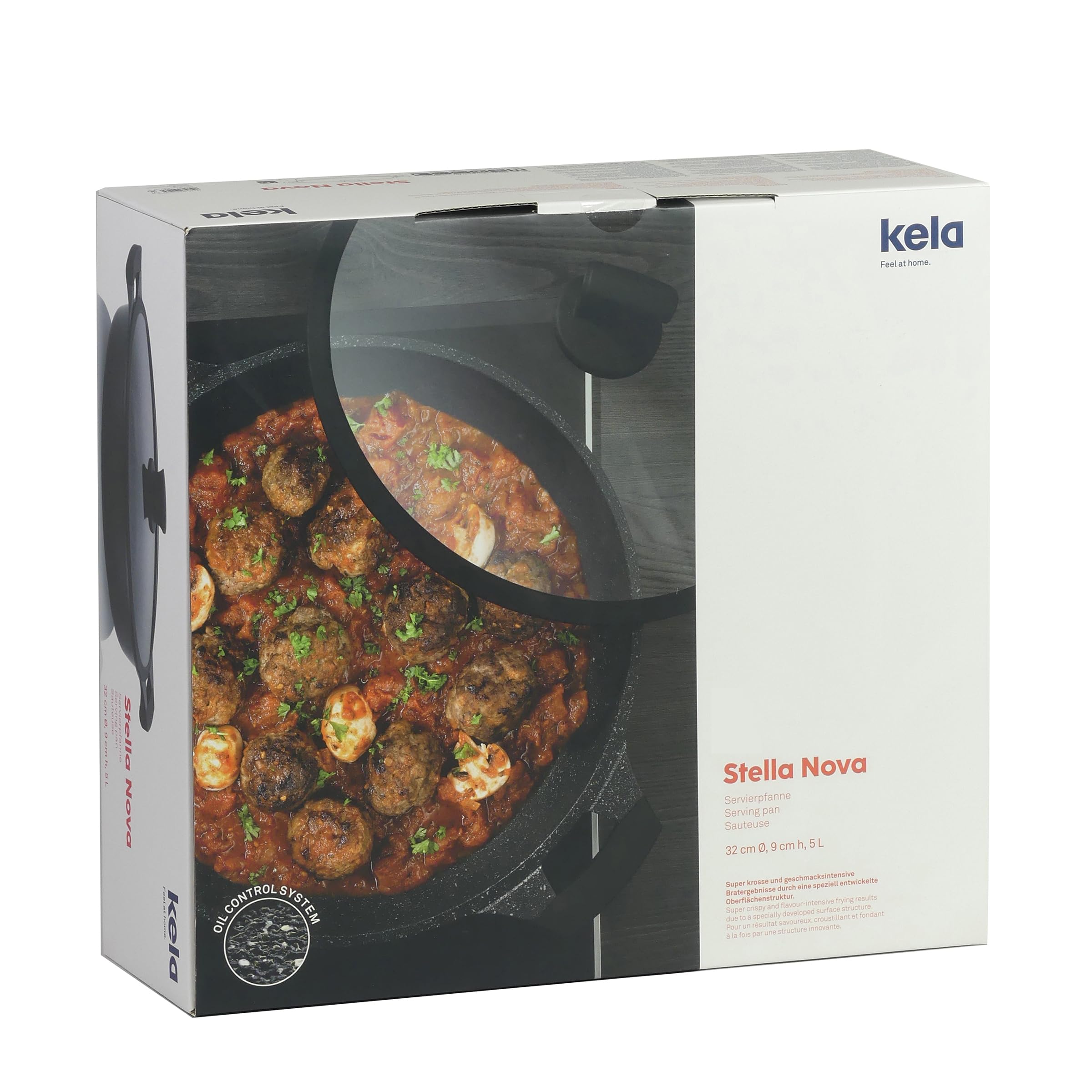 Premium Stella Nova Aluminum Serving Pan - Durable & Lightweight Cookware for Baking, Roasting & Serving - Perfect for Parties, BBQs & Family Dinners