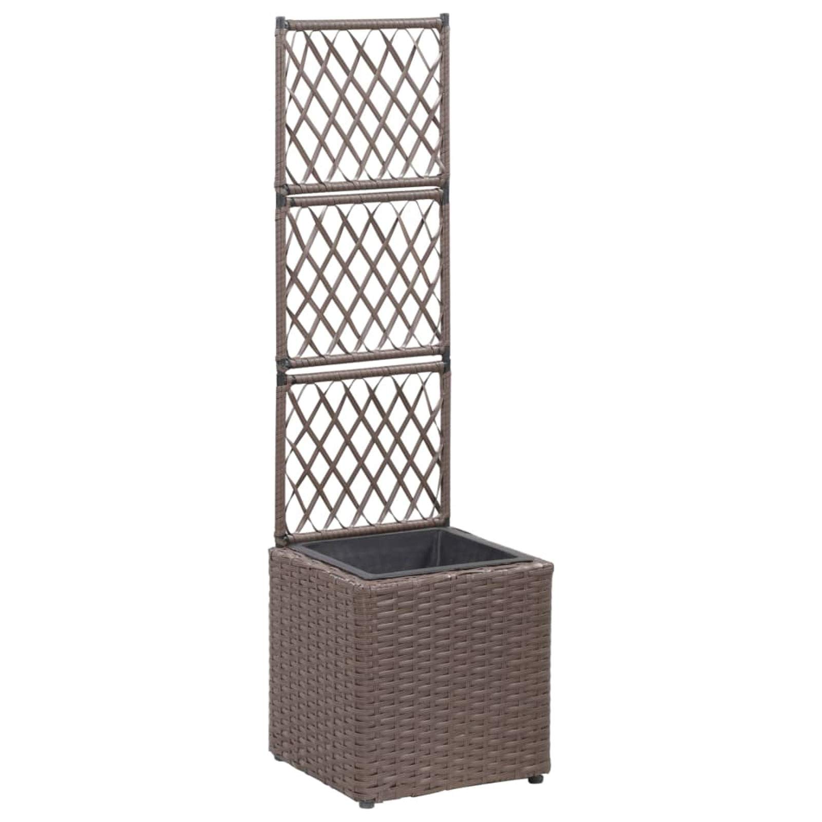 Galvanized Raised Garden Bed Planter with Trellis - 11.8
