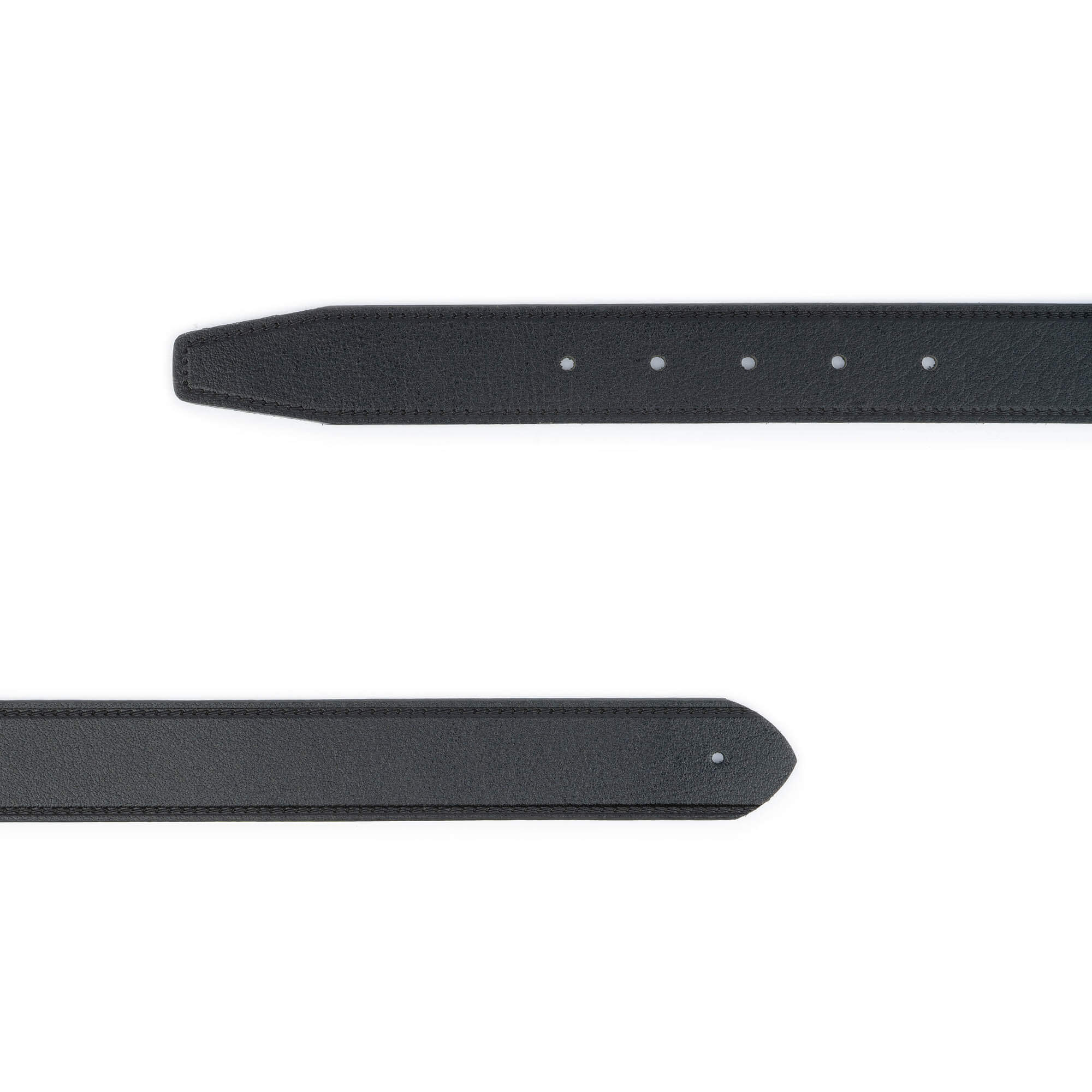 Genuine Leather Replacement Belt Strap for Dunhill Buckle - Black Men's Dress Belt - Perfect for Business, Office & Formal Occasions