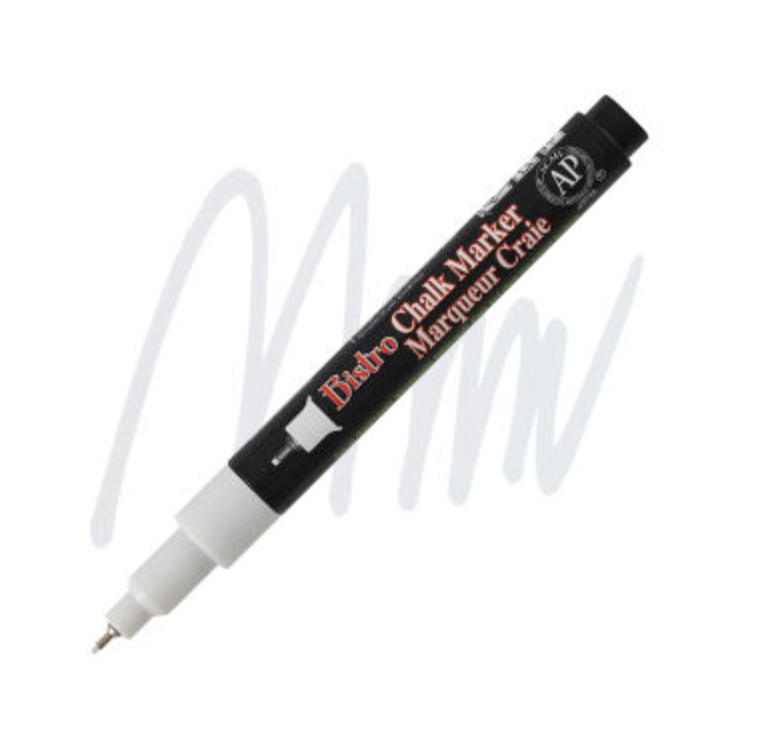 Premium Bistro Chalk Markers - White - Non-Toxic, Vibrant Colors for Chalkboards, Glass, Windows & DIY Crafts - Perfect for Restaurants, Cafes, Schools & Home Decor