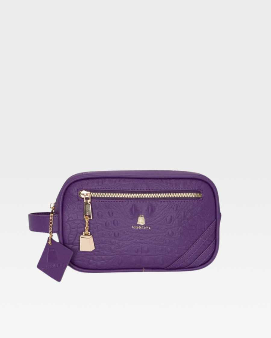 Premium Apollo 2 Travel Toiletry Bag - Waterproof Hanging Cosmetic Organizer for Women & Men, Perfect for Airplane, Gym, Camping & Business Trips (Purple)