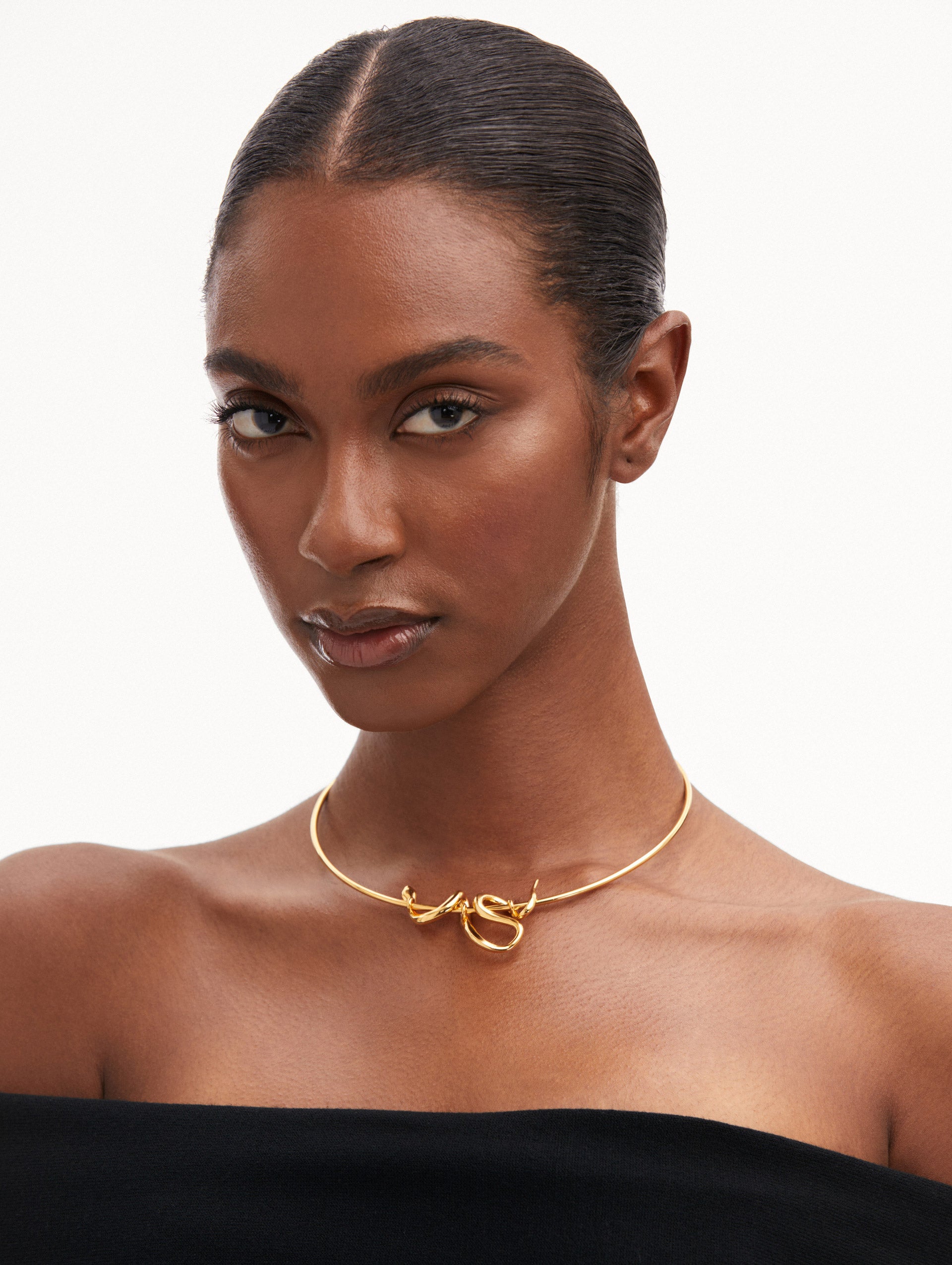 Snake Necklace for Women - Elegant Gold Plated Serpent Jewelry R25J802 - Perfect for Casual Wear, Parties & Gifts