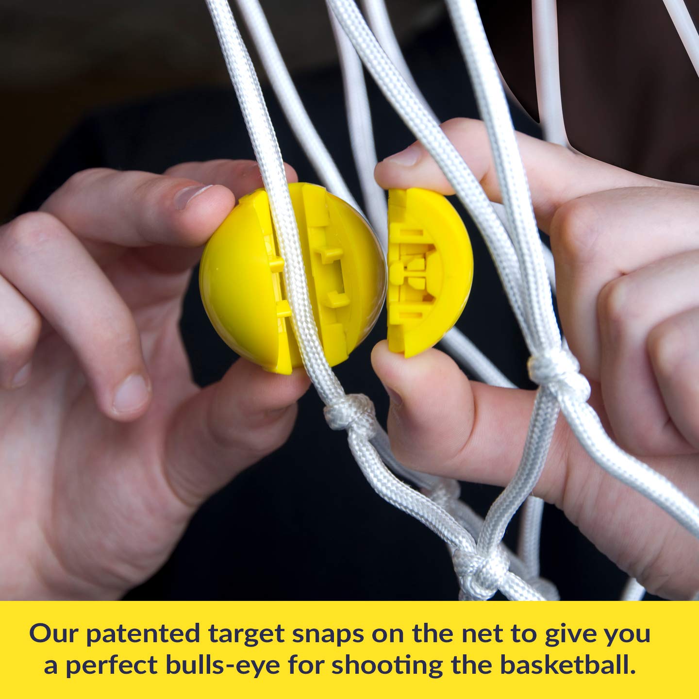 Basketball Shooting Trainer & Practice Equipment - Improve Focus & Accuracy with Perfect Bulls-Eye Target | Ideal for Indoor/Outdoor Court Training, Solo Drills & Team Practice