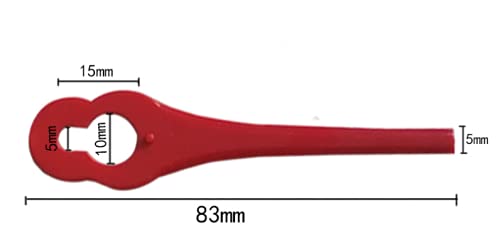WOIWO 20-Pack Colorful Plastic Lawn Mower Blades - Durable Replacement Cutting Blades for Garden Mowers (Gourd Shape) - Perfect for Lawn Maintenance & Grass Trimming