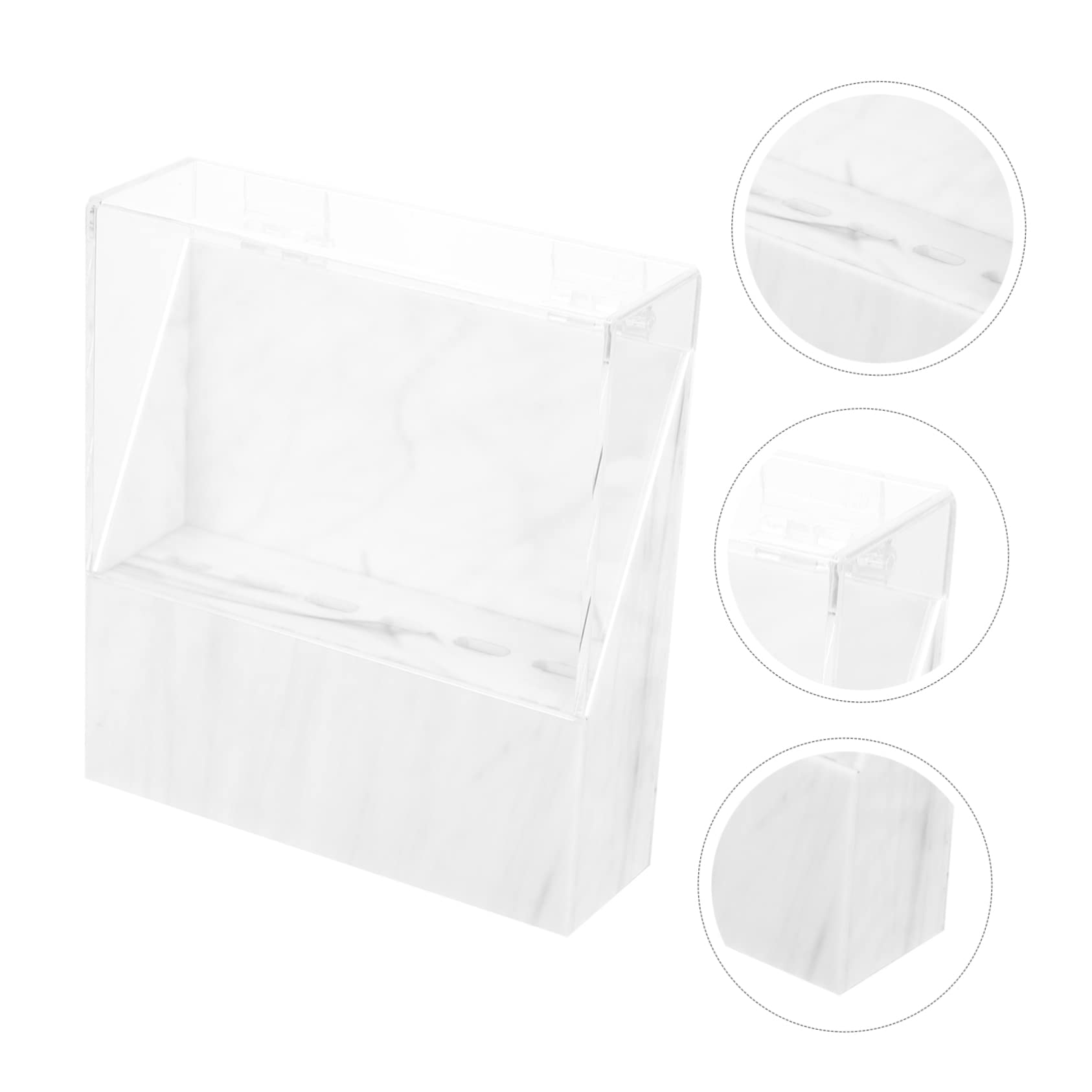 6-Compartment Acrylic Eyelash Tweezers Holder - Salon Tweezers Organizer Rack for Display & Storage - Practical Beauty Tool Shelf for Lash Extensions & Makeup Artists (Salon, Home, Professional Use)