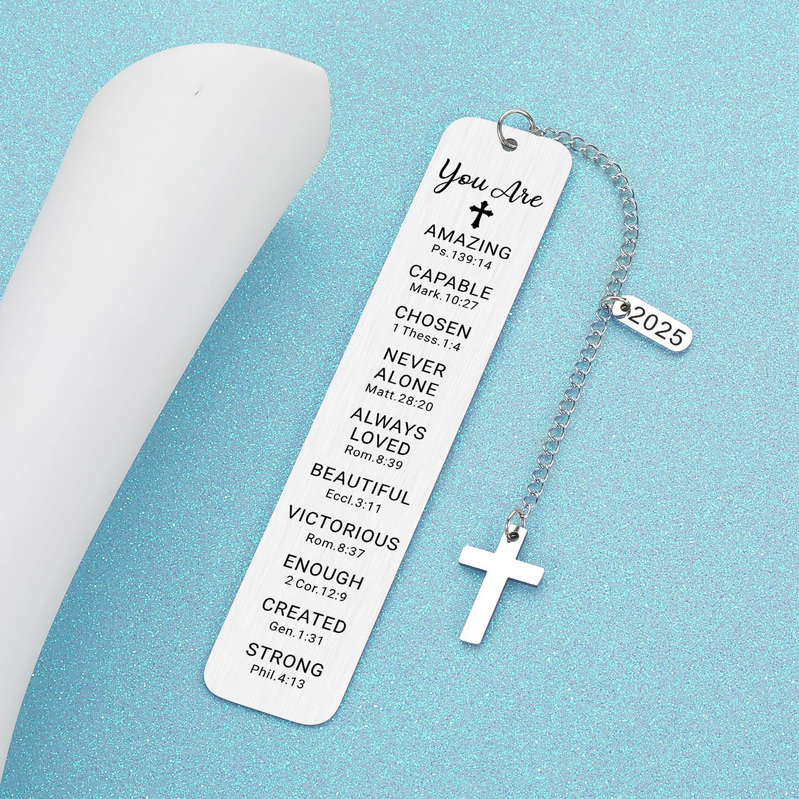 Religious Christian Confirmation Gifts for Teen Girls & Boys - First Communion Keepsake, Baptism Bookmark for Women, Graduation & Birthday Presents - Perfect Stocking Stuffers & Faith-Based Occasions