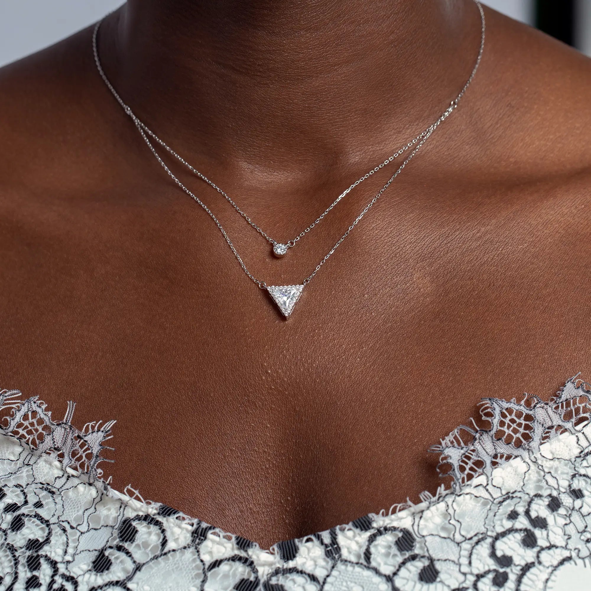 Elegant Dainty Silver Necklace for Women - Minimalist Delicate Chain Jewelry Gift for Her - Perfect for Everyday Wear, Date Nights & Special Occasions