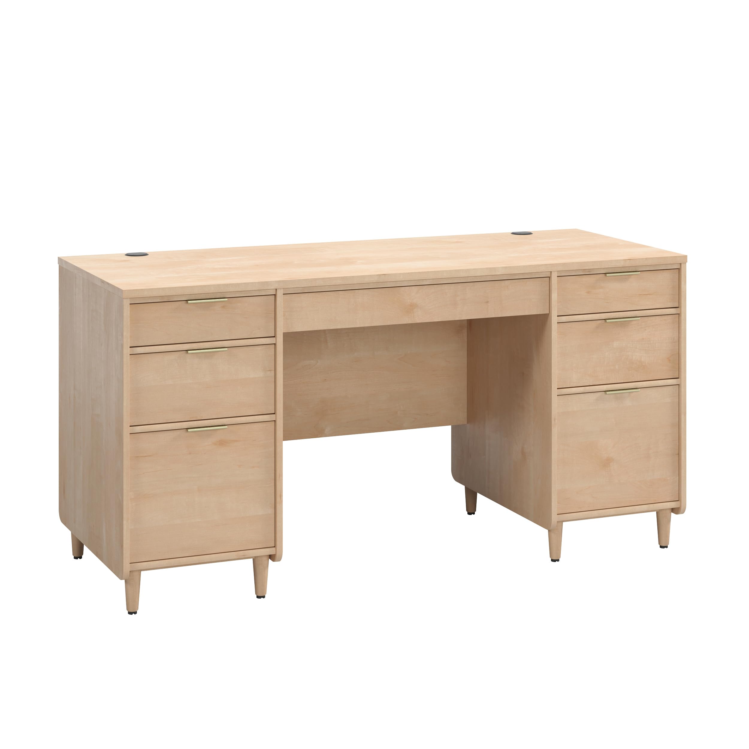 Sauder Clifford Place Commercial Office Executive Desk - Natural Maple Finish - Perfect for Home Office, Business, and Professional Workspaces