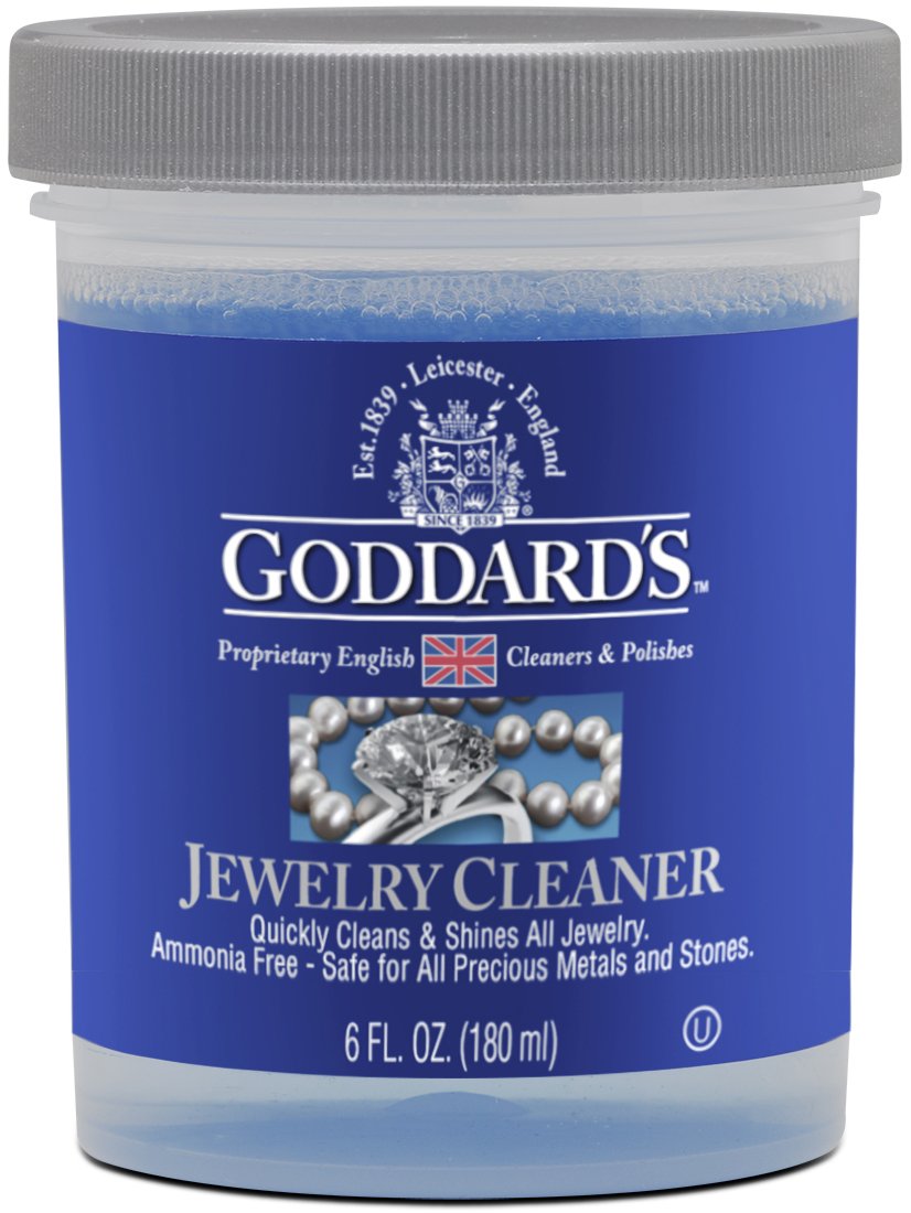Goddard’s Instant Jewelry Cleaner – Ammonia-Free Jewelry Cleaning Solution for Gold, Silver, Diamonds & Gemstones – Safe Polish for Rings, Necklaces, Bracelets & Watches – Restores Shine (6 oz) – Perfect for Wedding Bands, Engagement Rings & Daily Jewelry Care