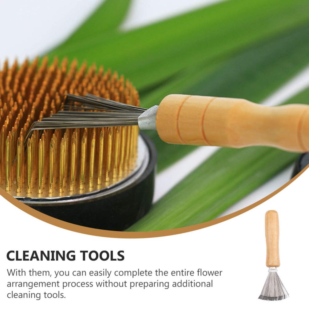 ABOOFAN Japanese Ikebana Flower Arranging Tool Set - Stainless Steel Kenzan, Needle Cleaner, Pin Rake & Straightening Tools for Floral Design - Perfect for Home Decor, Wedding Centerpieces & DIY Flower Arrangements