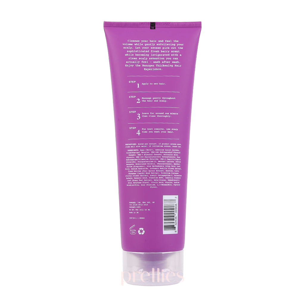 NANOGEN Thickening Hair Shampoo for Women - 240ml Volumizing & Hair Growth Treatment - Perfect for Thinning Hair & Daily Hair Care Routine