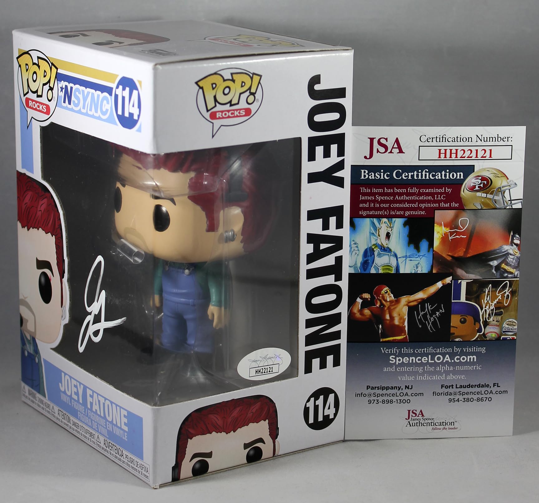 Joey Fatone Autographed NSYNC Funko Pop Vinyl Figure with JSA Certificate of Authenticity - Perfect for Music Memorabilia Collectors and NSYNC Fans Display