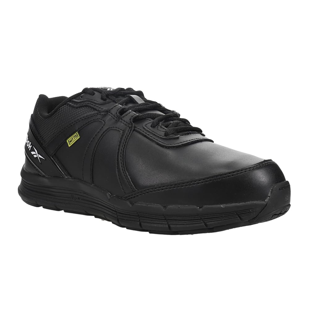 Reebok Men's Guide Steel Toe EH Safety Work Shoes with Met Guard - Black | OSHA Compliant for Construction & Industrial Work