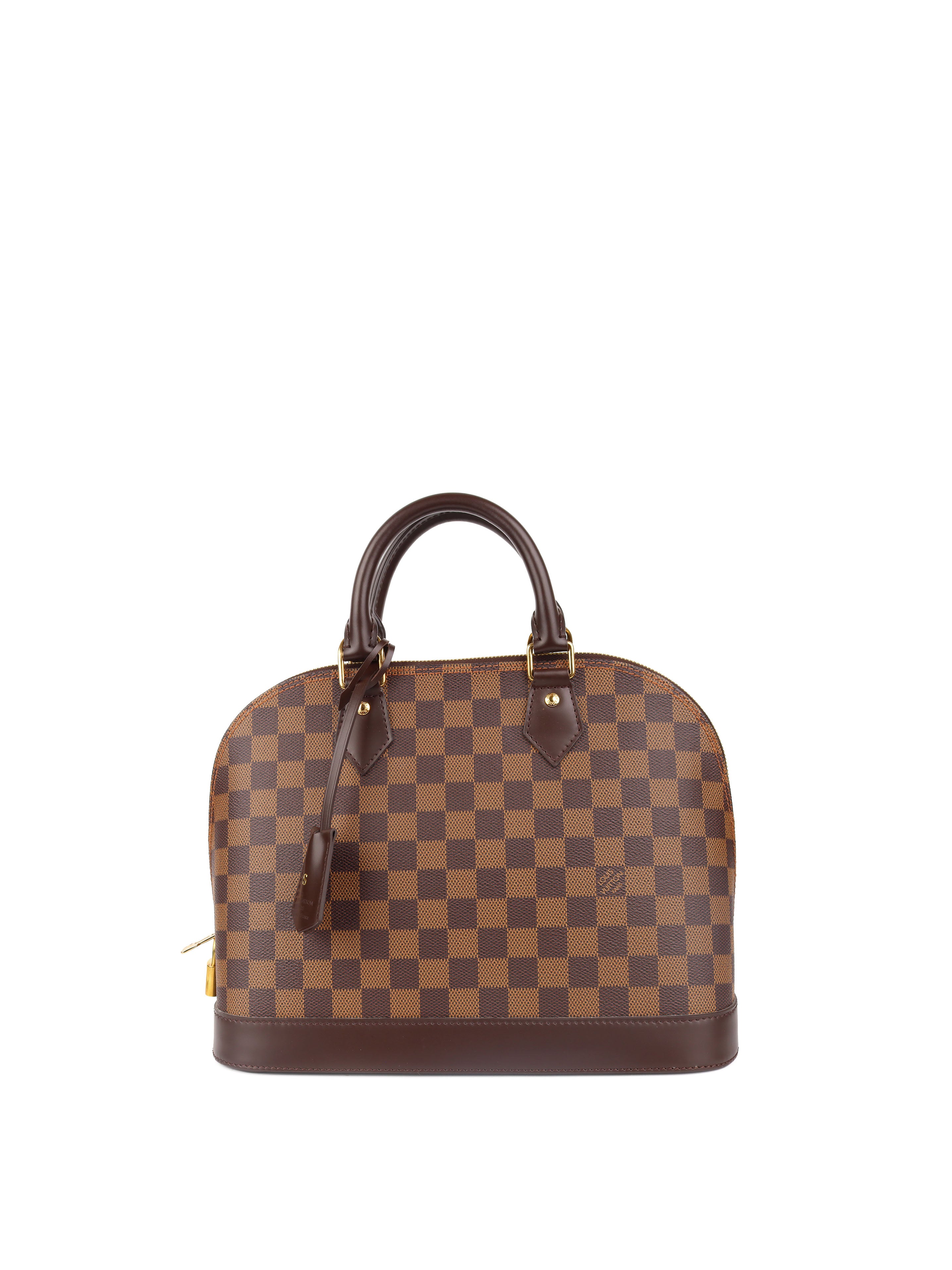 Authentic Louis Vuitton Damier Ebene Alma PM Handbag - Luxury Crossbody Purse for Women | Perfect for Work, Travel & Everyday Use