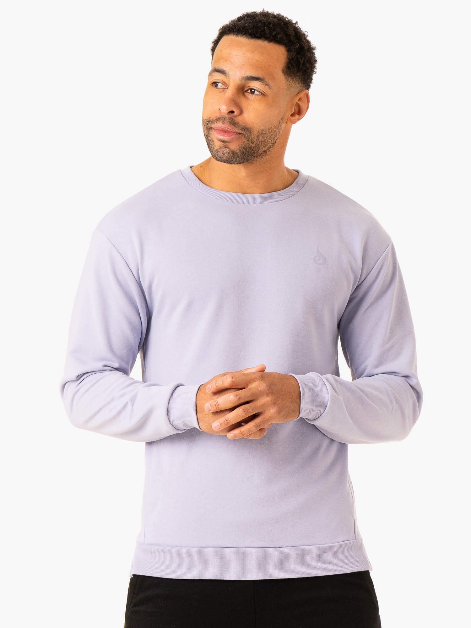 Heritage Crew Neck Sweatshirt for Women - Soft Lavender Cotton Pullover Casual T-Shirt | Perfect for Everyday Wear, Lounging & Outfits