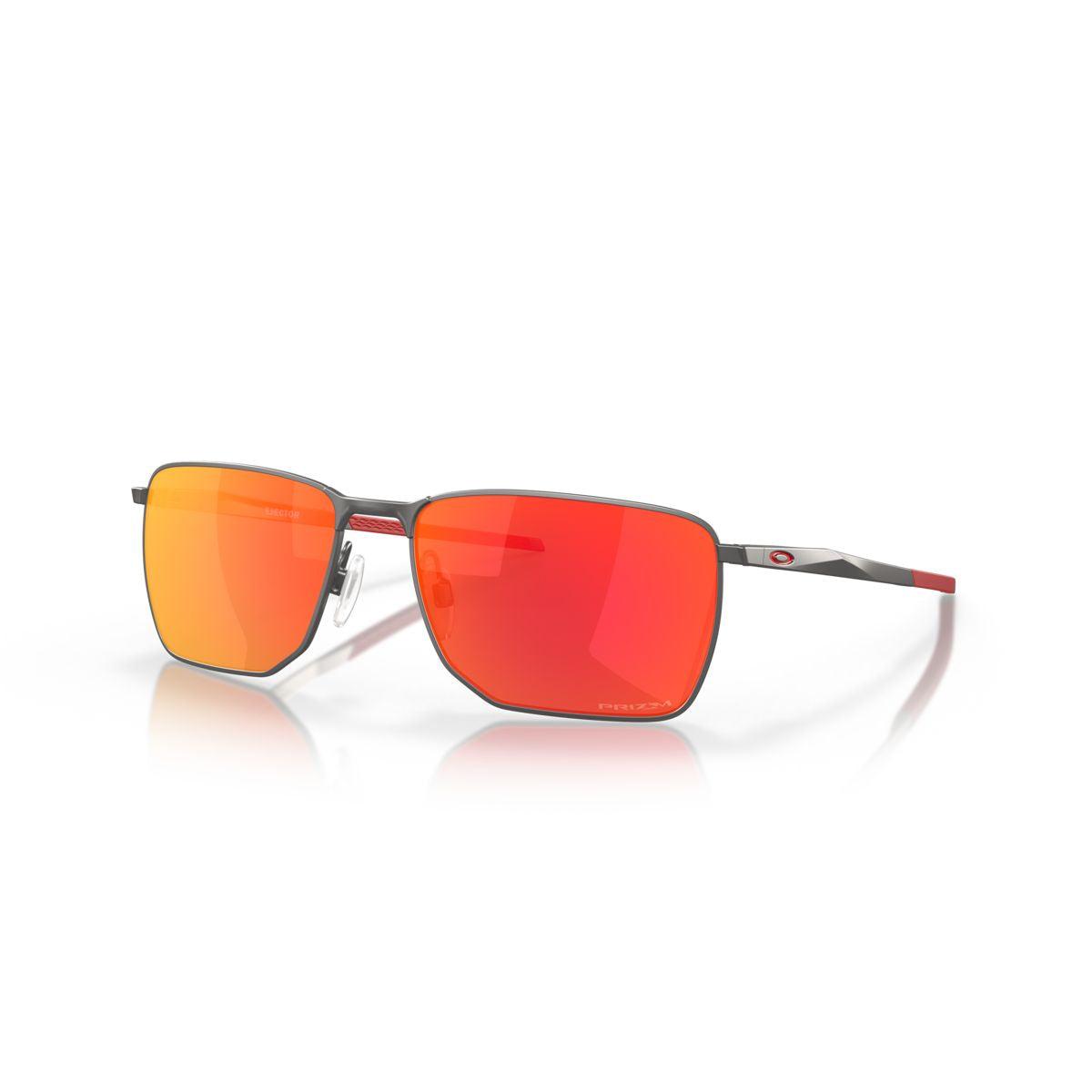 Oakley Ejector Matte Gunmetal/Prizm Ruby Sunglasses 0OO4142 414202 - Stylish Sports & Outdoor Eyewear for Running, Cycling & Driving