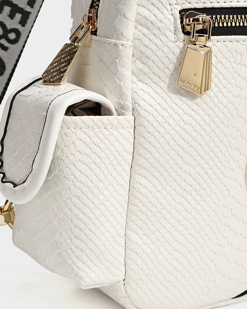 Apollo 1 White Tear Drop Crossbody Bag for Women - Fashionable Small Shoulder Purse for Everyday Use, Travel & Shopping