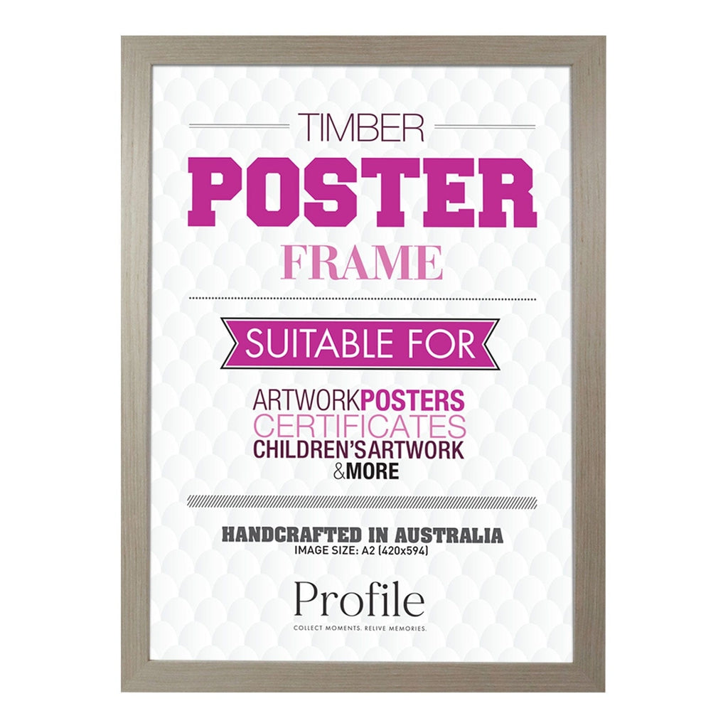 Classic Stone Ash A2 Picture Frame - Elegant Photo Display for Home, Office & Gifts - Perfect for Wall Decor, Wedding Photos & Artwork