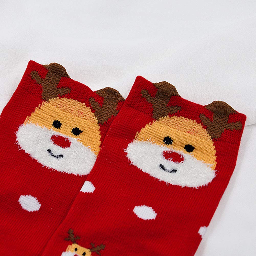 LOFIR Kids Animal Cartoon Socks for Girls & Boys - Soft Cotton Crew Socks with Cute Dog Cat Patterns (5 Pairs, Size 2-13) - Perfect for School, Playtime & Everyday Wear