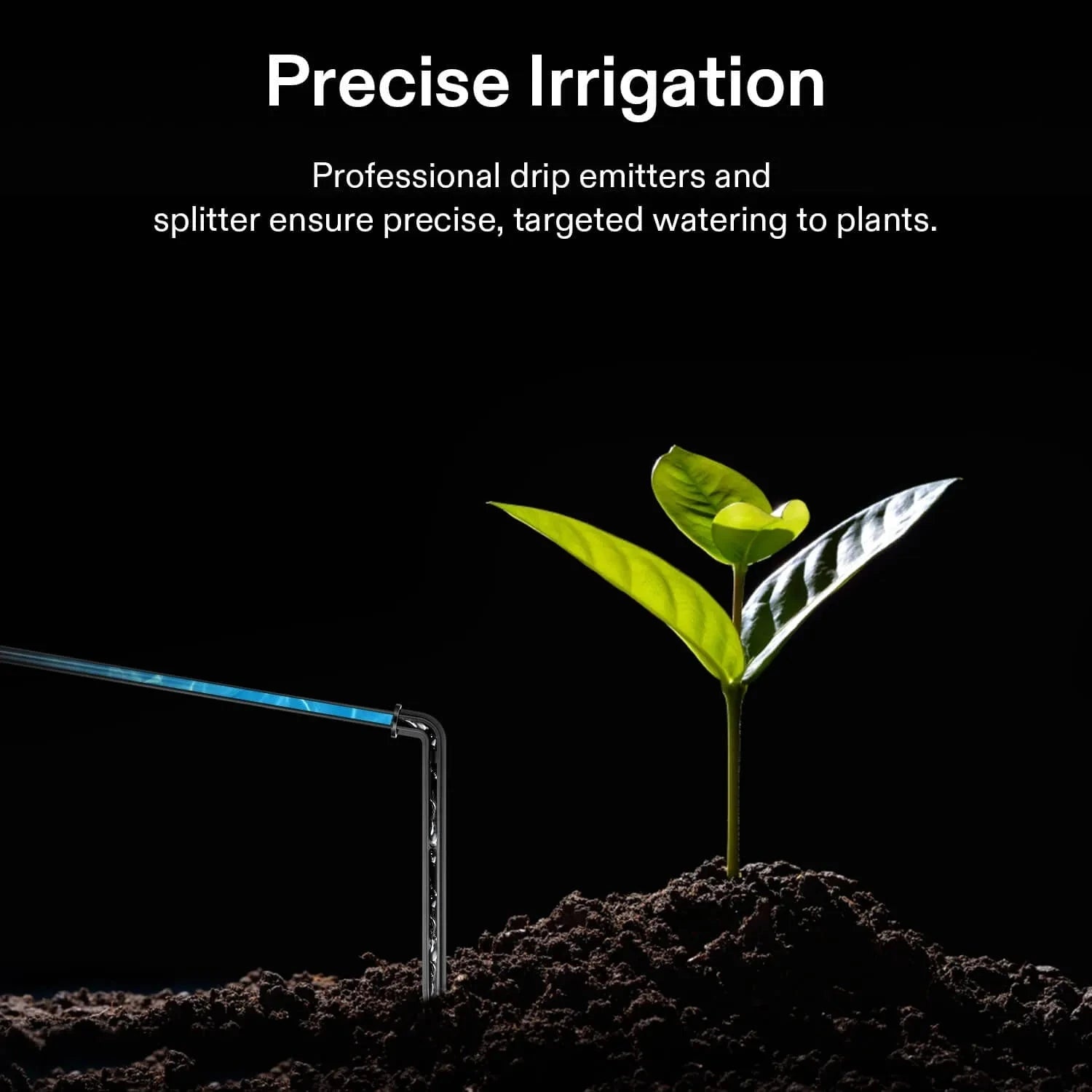 VIVOSUN FlexFeed 4W Automatic Plant Watering System - Smart Drip Irrigation Kit for Indoor/Outdoor Gardens, Greenhouses & Potted Plants