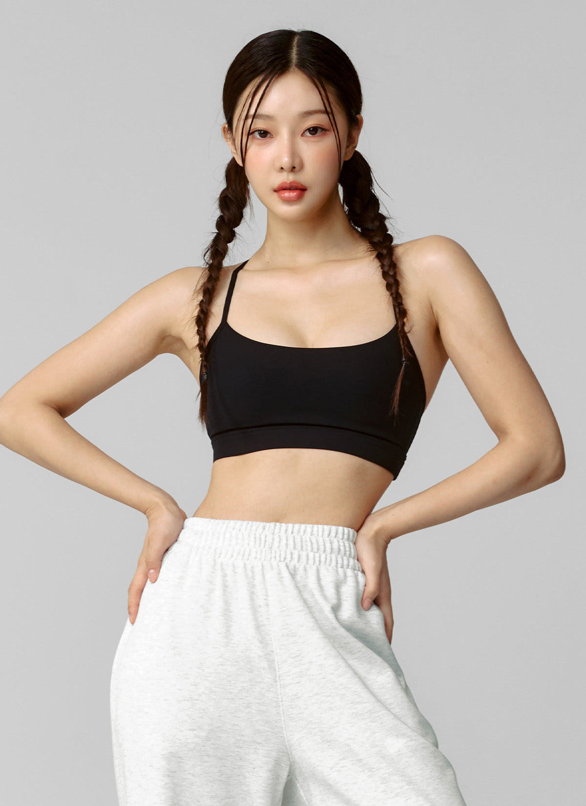 Black Label Signature Breathe Racerback Sports Bra Top - High Support Workout & Yoga Activewear for Women