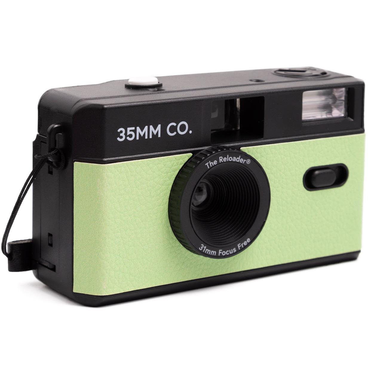 35MM CO Reloader Reusable Film Camera (Green) - Vintage Style Point and Shoot Camera for Travel, Parties & Everyday Photography