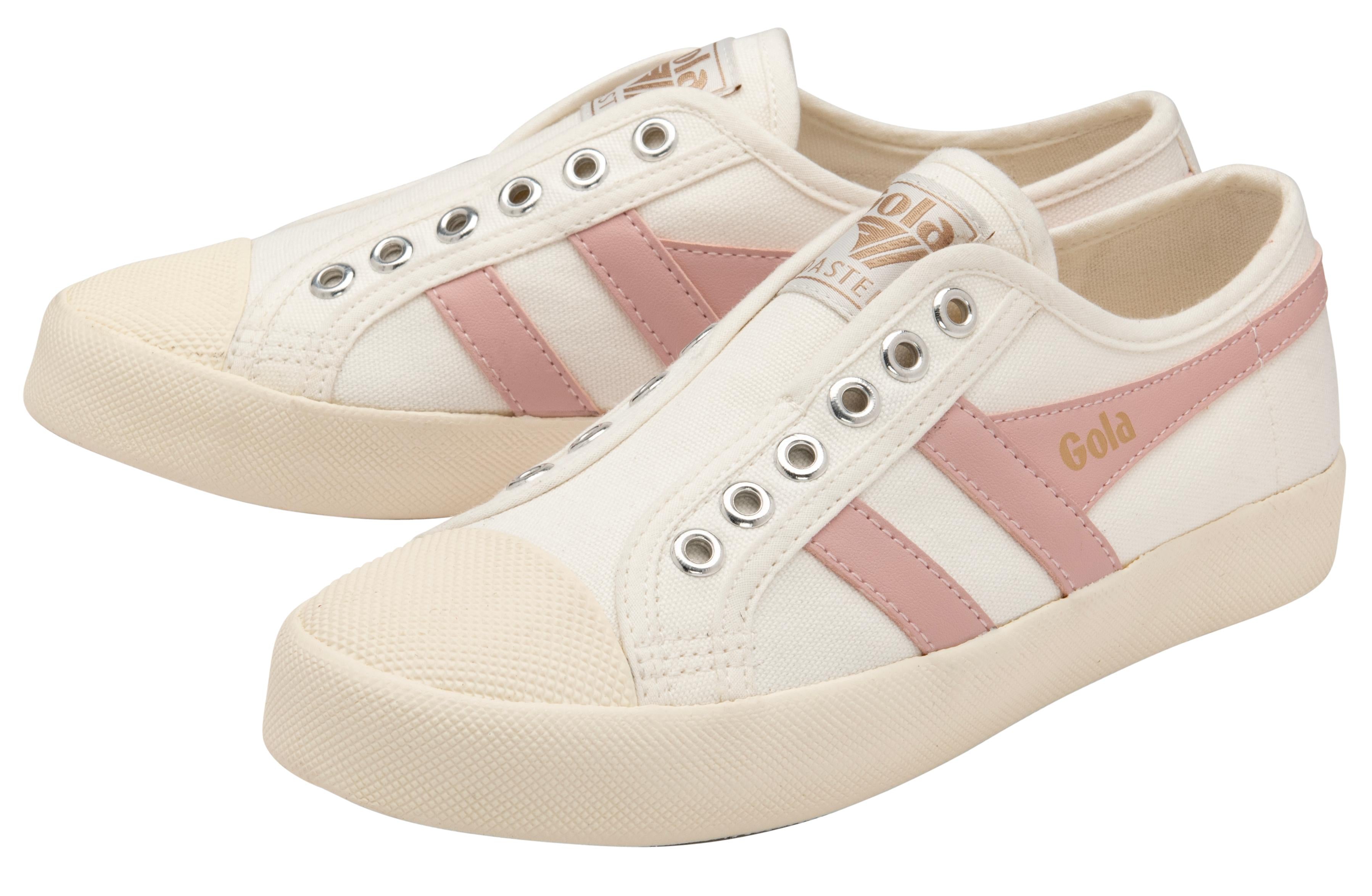 Gola Women's Coaster Slip-On Sneakers White Size M - Comfortable Casual Shoes for Walking, Running & Everyday Wear